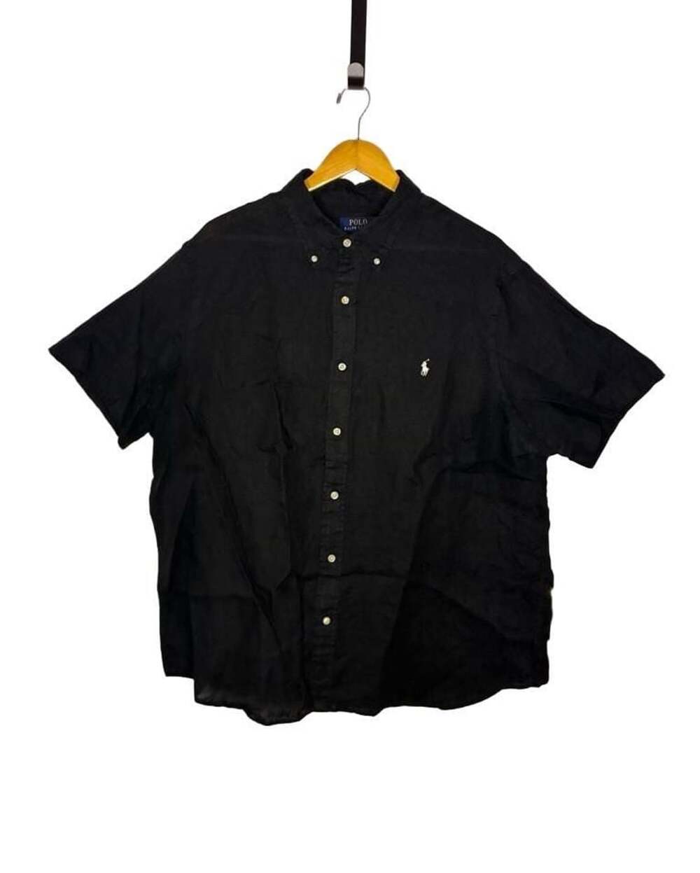 Polo Ralph Lauren Linen Short Sleeve Shirt XXL Black